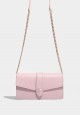 PALOMA WALLET ON CHAIN IN SILVER PINK